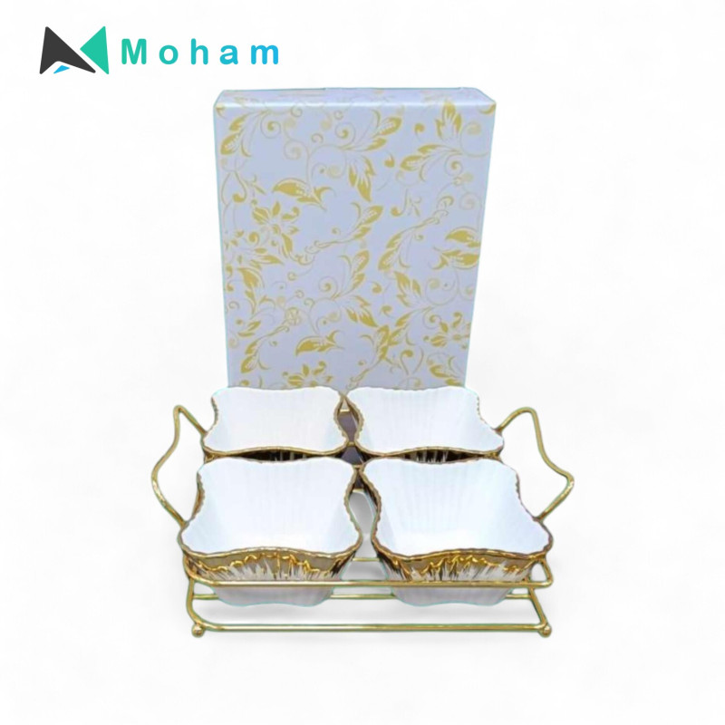 PLATE WID METAL SHELF 9.2X8X4.5CM-4PCS