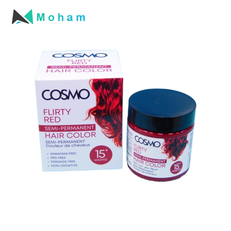 COSMO HAIR COLOUR CREAM FLIRTY RED 120GM